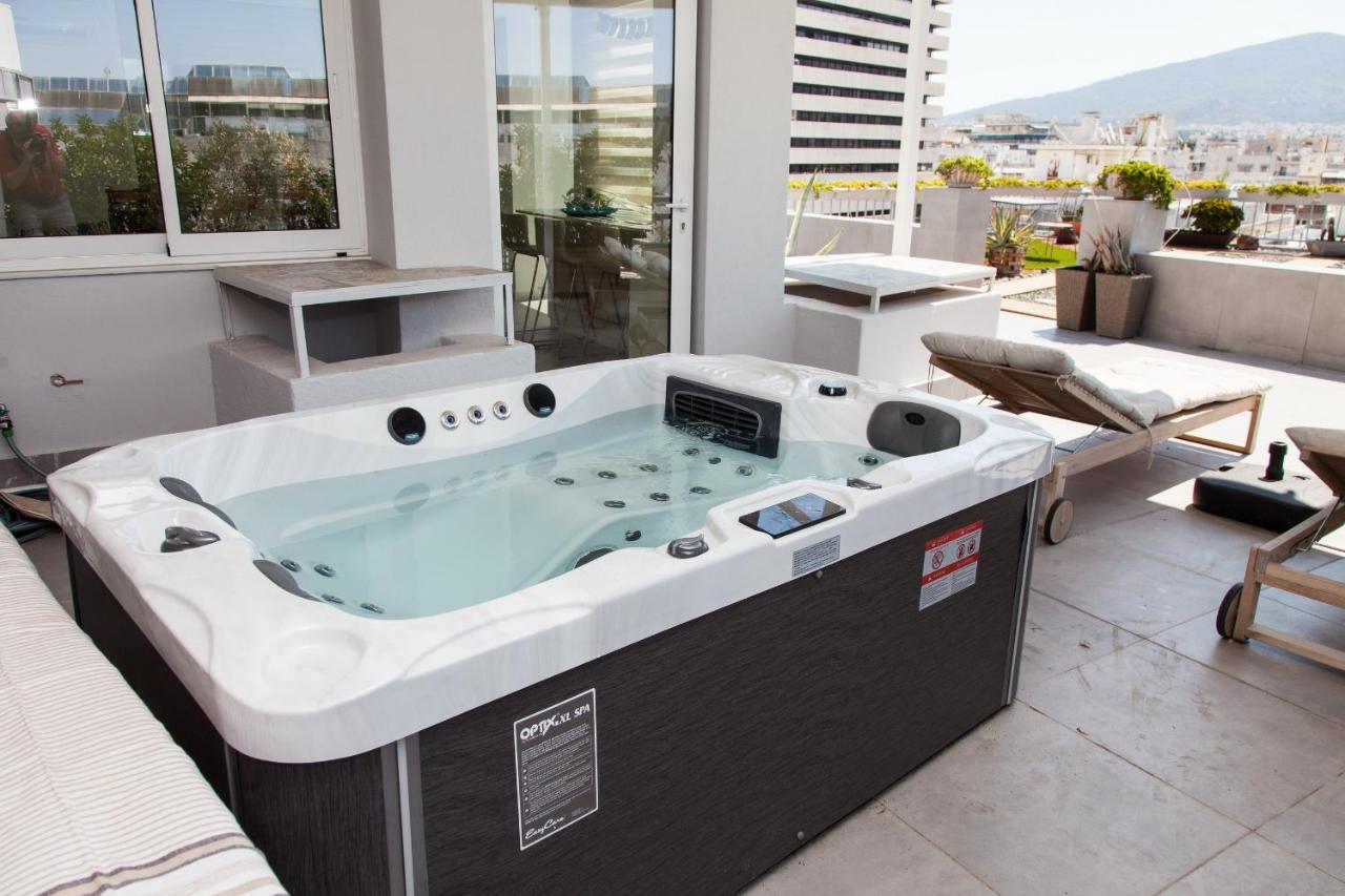 דירות אתונה Gorgeous Penthouse With Private Jacuzzi And Amazing View! מראה חיצוני תמונה